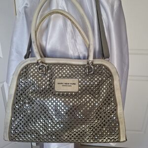 Marc New York Silver Women's Shoulder Bag, Spacious